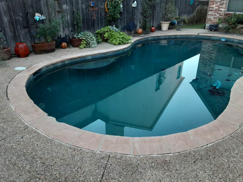 a pool that has just been cleaned